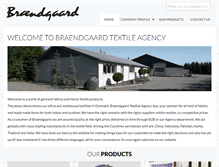 Tablet Screenshot of braendgaard.com